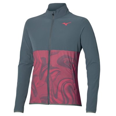 Cazadoras Mizuno Charge Printed Hombre - Grises Verdes - Chile M409SAWFYZ